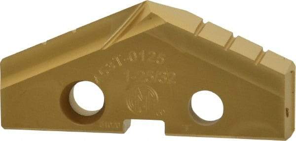 Allied Machine and Engineering - 1-25/32" Diam x 1/4" Thick, Seat Code 3, 132° Included Angle Spade Drill Insert - TiN Coated, Cobalt, Series GEN2 T-A - Apex Tool & Supply