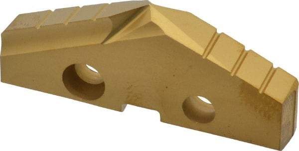 Allied Machine and Engineering - 1-7/8" Diam x 1/4" Thick, Seat Code 3, 132° Included Angle Spade Drill Insert - TiN Coated, Cobalt, Series GEN2 T-A - Apex Tool & Supply