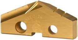 Allied Machine and Engineering - 1-3/4" Diam x 1/4" Thick, Seat Code 3, 132° Included Angle Spade Drill Insert - TiN Coated, High Speed Steel, Series GEN2 T-A - Apex Tool & Supply