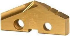 Allied Machine and Engineering - 1-3/4" Diam x 1/4" Thick, Seat Code 3, 132° Included Angle Spade Drill Insert - TiN Coated, High Speed Steel, Series GEN2 T-A - Apex Tool & Supply