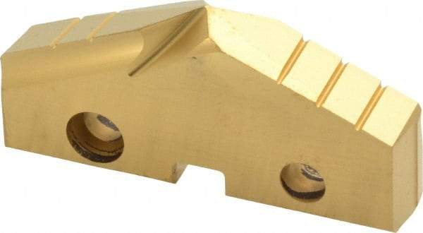 Allied Machine and Engineering - 1-15/16" Diam x 5/16" Thick, Seat Code 4, 132° Included Angle Spade Drill Insert - TiN Coated, High Speed Steel, Series GEN2 T-A - Apex Tool & Supply