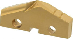 Allied Machine and Engineering - 2" Diam x 5/16" Thick, Seat Code 4, 132° Included Angle Spade Drill Insert - TiN Coated, High Speed Steel, Series GEN2 T-A - Apex Tool & Supply