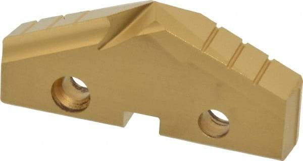 Allied Machine and Engineering - 2-1/32" Diam x 5/16" Thick, Seat Code 4, 132° Included Angle Spade Drill Insert - TiN Coated, High Speed Steel, Series GEN2 T-A - Apex Tool & Supply
