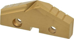 Allied Machine and Engineering - 2-1/32" Diam x 5/16" Thick, Seat Code 4, 132° Included Angle Spade Drill Insert - TiN Coated, High Speed Steel, Series GEN2 T-A - Apex Tool & Supply