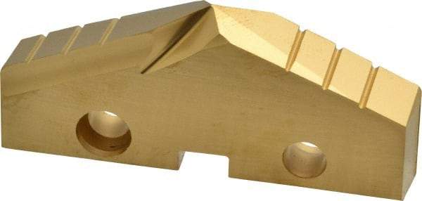 Allied Machine and Engineering - 2-1/16" Diam x 5/16" Thick, Seat Code 4, 132° Included Angle Spade Drill Insert - TiN Coated, High Speed Steel, Series GEN2 T-A - Apex Tool & Supply