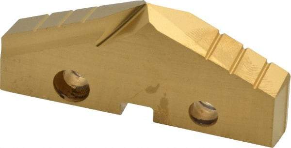 Allied Machine and Engineering - 2-1/8" Diam x 5/16" Thick, Seat Code 4, 132° Included Angle Spade Drill Insert - TiN Coated, High Speed Steel, Series GEN2 T-A - Apex Tool & Supply