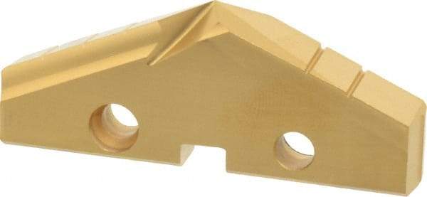 Allied Machine and Engineering - 2-5/16" Diam x 5/16" Thick, Seat Code 4, 132° Included Angle Spade Drill Insert - TiN Coated, High Speed Steel, Series GEN2 T-A - Apex Tool & Supply