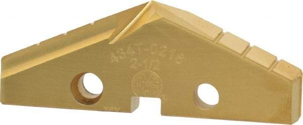 Allied Machine and Engineering - 2-1/2" Diam x 5/16" Thick, Seat Code 4, 132° Included Angle Spade Drill Insert - TiN Coated, High Speed Steel, Series GEN2 T-A - Apex Tool & Supply