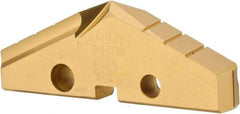 Allied Machine and Engineering - 2-17/32" Diam x 5/16" Thick, Seat Code 4, 132° Included Angle Spade Drill Insert - TiN Coated, High Speed Steel, Series GEN2 T-A - Apex Tool & Supply