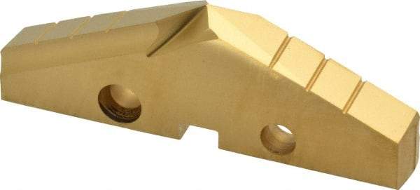 Allied Machine and Engineering - 2-9/16" Diam x 5/16" Thick, Seat Code 4, 132° Included Angle Spade Drill Insert - TiN Coated, High Speed Steel, Series GEN2 T-A - Apex Tool & Supply