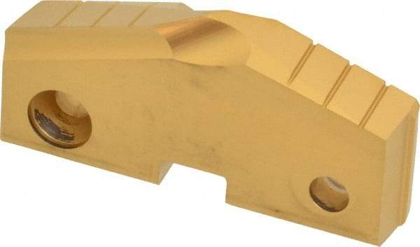 Allied Machine and Engineering - 2-9/16" Diam x 7/16" Thick, Seat Code 5, 144° Included Angle Spade Drill Insert - TiN Coated, High Speed Steel, Series T-A - Apex Tool & Supply