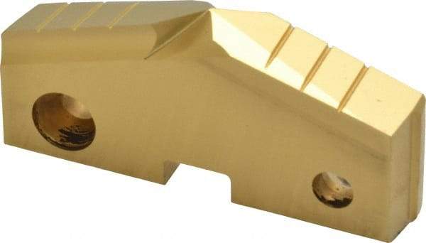 Allied Machine and Engineering - 2-5/8" Diam x 7/16" Thick, Seat Code 5, 144° Included Angle Spade Drill Insert - TiN Coated, High Speed Steel, Series GEN2 T-A - Apex Tool & Supply