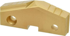 Allied Machine and Engineering - 2-3/4" Diam x 7/16" Thick, Seat Code 5, 144° Included Angle Spade Drill Insert - TiN Coated, High Speed Steel, Series GEN2 T-A - Apex Tool & Supply