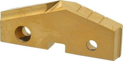 Allied Machine and Engineering - 3" Diam x 7/16" Thick, Seat Code 5, 144° Included Angle Spade Drill Insert - TiN Coated, High Speed Steel, Series GEN2 T-A - Apex Tool & Supply