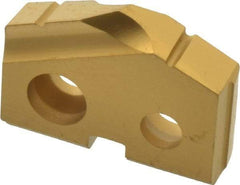 Allied Machine and Engineering - 37/64" Diam x 1/8" Thick, Seat Code 0, 132° Included Angle Spade Drill Insert - TiN Coated, Carbide, Grade K20, Series T-A - Apex Tool & Supply