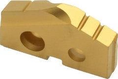 Allied Machine and Engineering - 11/16" Diam x 1/8" Thick, Seat Code 0, 132° Included Angle Spade Drill Insert - TiN Coated, Carbide, Grade K20, Series T-A - Apex Tool & Supply