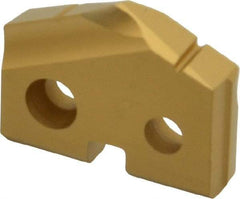 Allied Machine and Engineering - 47/64" Diam x 5/32" Thick, Seat Code 1, 132° Included Angle Spade Drill Insert - TiN Coated, Carbide, Grade K20, Series T-A - Apex Tool & Supply