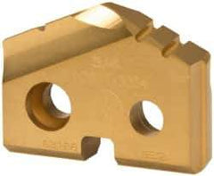 Allied Machine and Engineering - 3/4" Diam x 5/32" Thick, Seat Code 1, 132° Included Angle Spade Drill Insert - TiN Coated, Carbide, Grade K20, Series T-A - Apex Tool & Supply