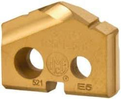 Allied Machine and Engineering - 37/64" Diam x 1/8" Thick, Seat Code 0, 132° Included Angle Spade Drill Insert - TiN Coated, Carbide, Grade P40, Series T-A - Apex Tool & Supply