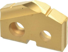 Allied Machine and Engineering - 15.5mm Diam x 1/8" Thick, Seat Code 0, 132° Included Angle Spade Drill Insert - TiN Coated, Carbide, Grade P40, Series T-A - Apex Tool & Supply