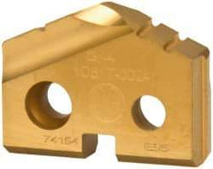 Allied Machine and Engineering - 3/4" Diam x 5/32" Thick, Seat Code 1, 132° Included Angle Spade Drill Insert - TiN Coated, Carbide, Grade P40, Series T-A - Apex Tool & Supply