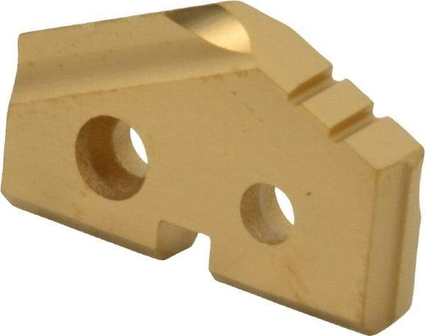 Allied Machine and Engineering - 29/32" Diam x 5/32" Thick, Seat Code 1, 132° Included Angle Spade Drill Insert - TiN Coated, Carbide, Grade P40, Series T-A - Apex Tool & Supply
