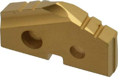 Allied Machine and Engineering - 59/64" Diam x 5/32" Thick, Seat Code 1, 132° Included Angle Spade Drill Insert - TiN Coated, Carbide, Grade P40, Series T-A - Apex Tool & Supply