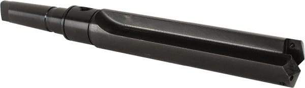 Allied Machine and Engineering - Series 5, 2-1/2 to 3-1/2" Diam, 5MT Taper Shank, Straight Flute Spade Drill - 10-3/4" Max Depth, 15-5/16" Body Length, 20-15/16" OAL, Standard Length, Through Coolant - Apex Tool & Supply