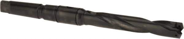 Allied Machine and Engineering - Series 1.5, 55/64 to 15/16" Diam, 3MT Taper Shank, Helical Flute Spade Drill - 4-3/4" Max Depth, 7-39/64" Body Length, 11-5/32" OAL, Intermediate Length, Through Coolant - Apex Tool & Supply