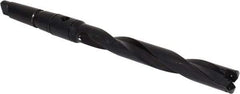 Allied Machine and Engineering - Series 1.5, 55/64 to 15/16" Diam, 3MT Taper Shank, Helical Flute Spade Drill - 6-3/4" Max Depth, 9-39/64" Body Length, 13-5/32" OAL, Standard Length, Through Coolant - Apex Tool & Supply