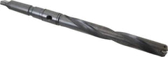 Allied Machine and Engineering - Series 2, 31/32 to 1-3/8" Diam, 3MT Taper Shank, Helical Flute Spade Drill - 7-3/8" Max Depth, 10-15/64" Body Length, 13-25/32" OAL, Standard Length, Through Coolant - Apex Tool & Supply