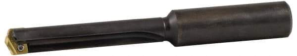 Allied Machine and Engineering - Series 2.5, 1-3/16 to 1-3/8" Diam, 1-1/4" Diam Straight Shank, Straight Flute Spade Drill - 7-3/8" Max Depth, 8-41/64" Body Length, 12" OAL, Standard Length, Through Coolant - Apex Tool & Supply
