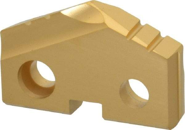 Allied Machine and Engineering - 1" Diam x 3/16" Thick, Seat Code 2, 132° Included Angle Spade Drill Insert - TiN Coated, Carbide, Grade K20, Series T-A - Apex Tool & Supply