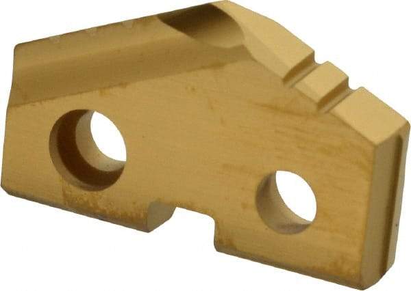 Allied Machine and Engineering - 1-1/16" Diam x 3/16" Thick, Seat Code 2, 132° Included Angle Spade Drill Insert - TiN Coated, Carbide, Grade K20, Series T-A - Apex Tool & Supply
