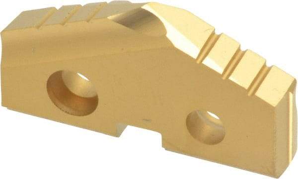 Allied Machine and Engineering - 1-3/16" Diam x 3/16" Thick, Seat Code 2, 132° Included Angle Spade Drill Insert - TiN Coated, Carbide, Grade K20, Series T-A - Apex Tool & Supply