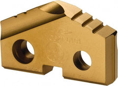 Allied Machine and Engineering - 1-1/32" Diam x 3/16" Thick, Seat Code 2, 132° Included Angle Spade Drill Insert - TiN Coated, Carbide, Grade P40, Series T-A - Apex Tool & Supply