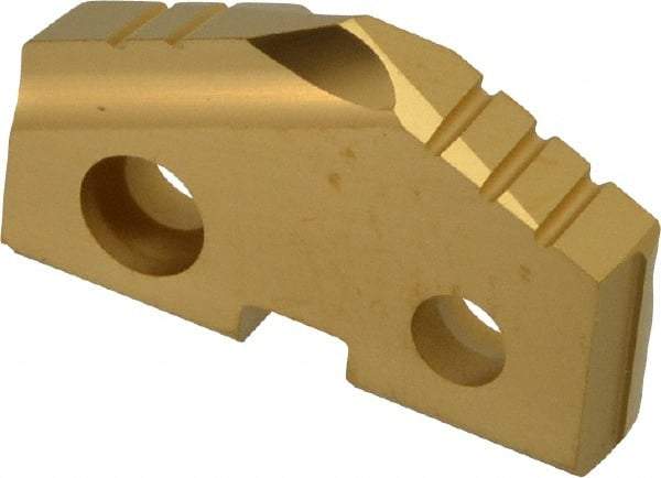Allied Machine and Engineering - 1-1/16" Diam x 3/16" Thick, Seat Code 2, 132° Included Angle Spade Drill Insert - TiN Coated, Carbide, Grade P40, Series T-A - Apex Tool & Supply