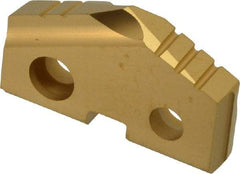 Allied Machine and Engineering - 1-1/16" Diam x 3/16" Thick, Seat Code 2, 132° Included Angle Spade Drill Insert - TiN Coated, Carbide, Grade P40, Series T-A - Apex Tool & Supply