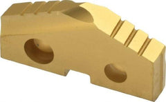 Allied Machine and Engineering - 1-5/32" Diam x 3/16" Thick, Seat Code 2, 132° Included Angle Spade Drill Insert - TiN Coated, Carbide, Grade P40, Series T-A - Apex Tool & Supply