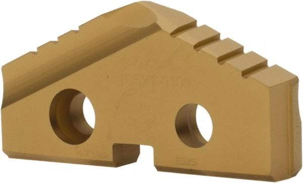Allied Machine and Engineering - 1-9/32" Diam x 3/16" Thick, Seat Code 2, 132° Included Angle Spade Drill Insert - TiN Coated, Carbide, Grade P40, Series T-A - Apex Tool & Supply