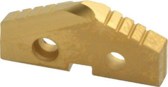 Allied Machine and Engineering - 1-5/16" Diam x 3/16" Thick, Seat Code 2, 132° Included Angle Spade Drill Insert - TiN Coated, Carbide, Grade P40, Series T-A - Apex Tool & Supply