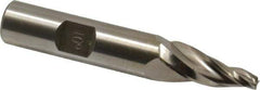 Made in USA - 10° Taper Angle per Side, 5/32" Small End Diam, 1" LOC, High Speed Steel 3 Flute Tapered Square End Mill - 3-1/8" OAL, 1/2" Shank Diam - Apex Tool & Supply