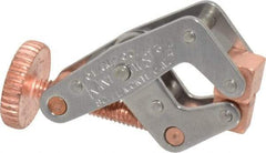Kant Twist - 200 Lb, 3/4" Max Opening, 3/8" Open Throat Depth, 3/8" Closed Throat Depth, Cantilever Clamp - High Tensile Steel Jaw, Round Handle, 1-1/2" OAL, 1-3/8" Max Width - Apex Tool & Supply