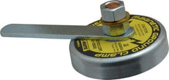 Mag-Mate - 800 Amps Grounding Capacity, 3-1/2" Diam, 2-1/4" High, 35 Lb Max Pull Force, Rare Earth Magnetic Welding & Fabrication Ground Clamp - 55 Lb Average Pull Force, Round Cup Magnet, Copper Stud, Compatible with Flat Surface - Apex Tool & Supply