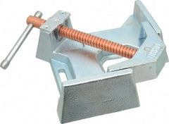Bessey - Fixed Angle, 2 Axes, 1-3/8" Jaw Height, 7" Max Capacity, Cast Iron Angle & Corner Clamp - 90° Clamping Angle, 3-1/2" Throat Depth - Apex Tool & Supply