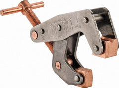 Kant Twist - 350 Lb, 1" Max Opening, 1/2" Open Throat Depth, 1/2" Closed Throat Depth, Cantilever Clamp - High Tensile Steel Jaw, T-Handle, 2-1/8" OAL, 1-3/4" Max Width - Apex Tool & Supply