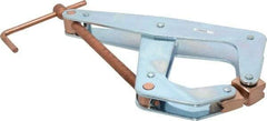Kant Twist - 2,500 Lb, 9" Max Opening, 3-3/8" Open Throat Depth, 5-1/4" Closed Throat Depth, Cantilever Clamp - High Tensile Steel Jaw, T-Handle, 12" OAL, 13" Max Width - Apex Tool & Supply