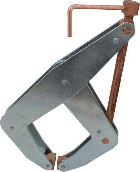 Kant Twist - 6,000 Lb, 12" Max Opening, 5" Open Throat Depth, 7" Closed Throat Depth, Cantilever Clamp - High Tensile Steel Jaw, T-Handle, 16-1/2" OAL, 16-1/2" Max Width - Apex Tool & Supply
