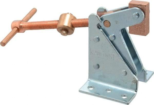 Kant Twist - 1,500 Lb Holding Capacity, 3" Max Opening Capacity, Manual Hold Down Clamp - 2-1/4" Clamp Length, 2-11/16" Clamp Width, 4" Clamp Height, Steel - Apex Tool & Supply