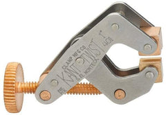 Kant Twist - 350 Lb, 1" Max Opening, 1/2" Open Throat Depth, 1/2" Closed Throat Depth, Cantilever Clamp - High Tensile Steel Jaw, Round Handle, 2-1/8" OAL, 1-3/4" Max Width - Apex Tool & Supply